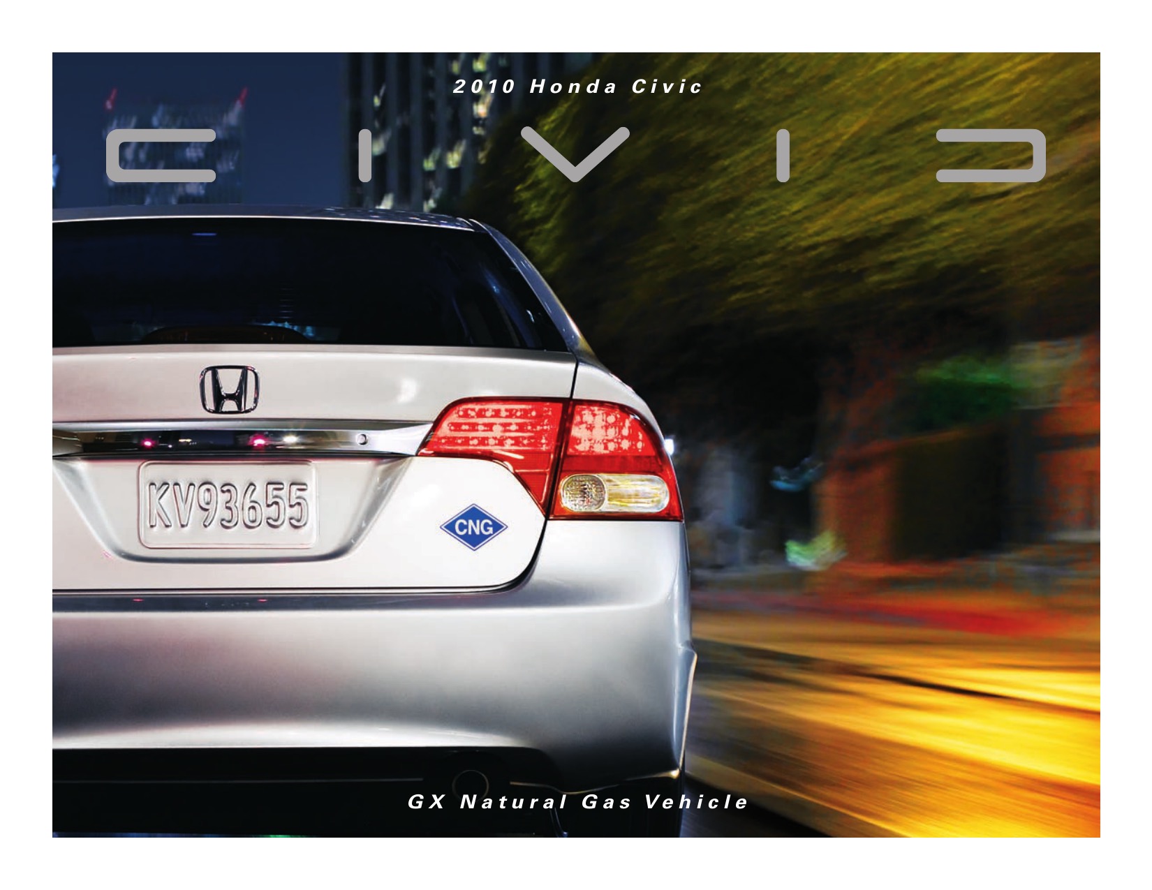 2010 Honda Civic GX Brochure